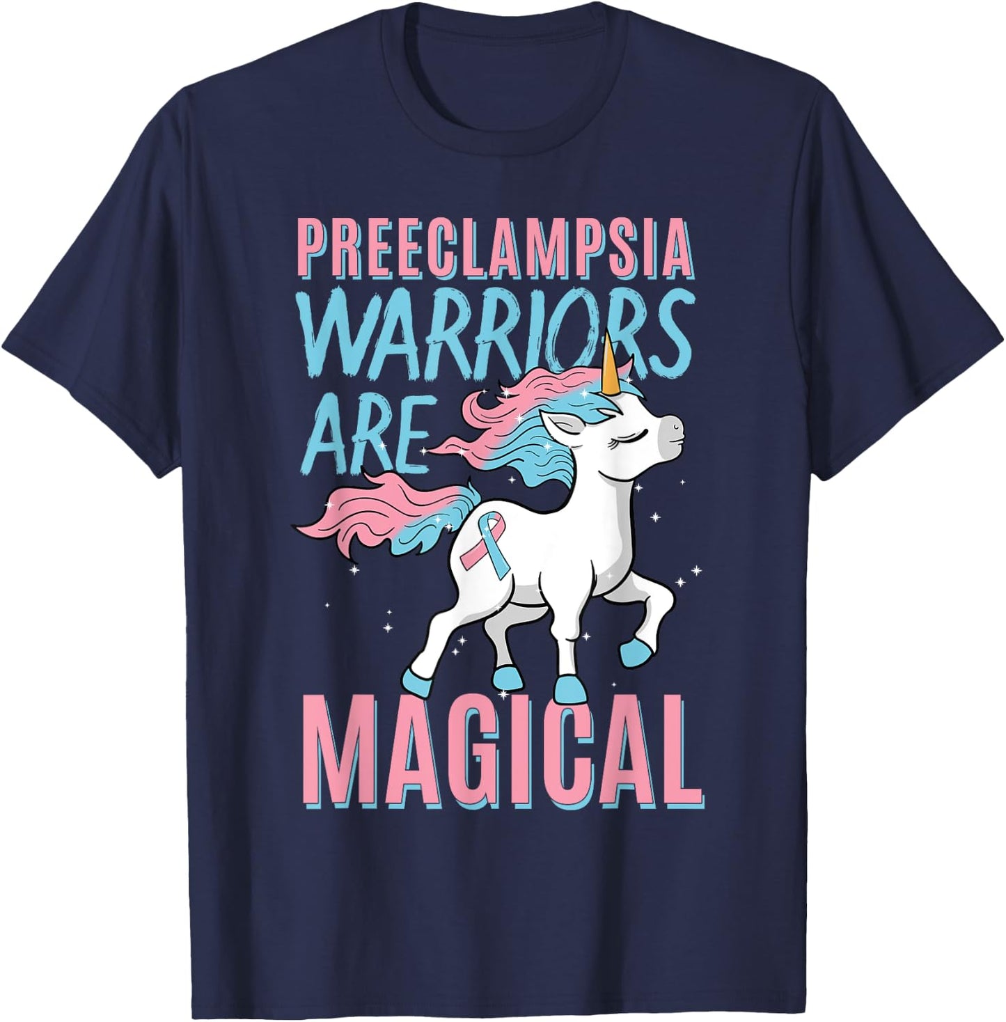 Preeclampsia Pregnancy Hypertension Pre-eclampsia Toxaemia T-Shirt - T-Shirt | Navy