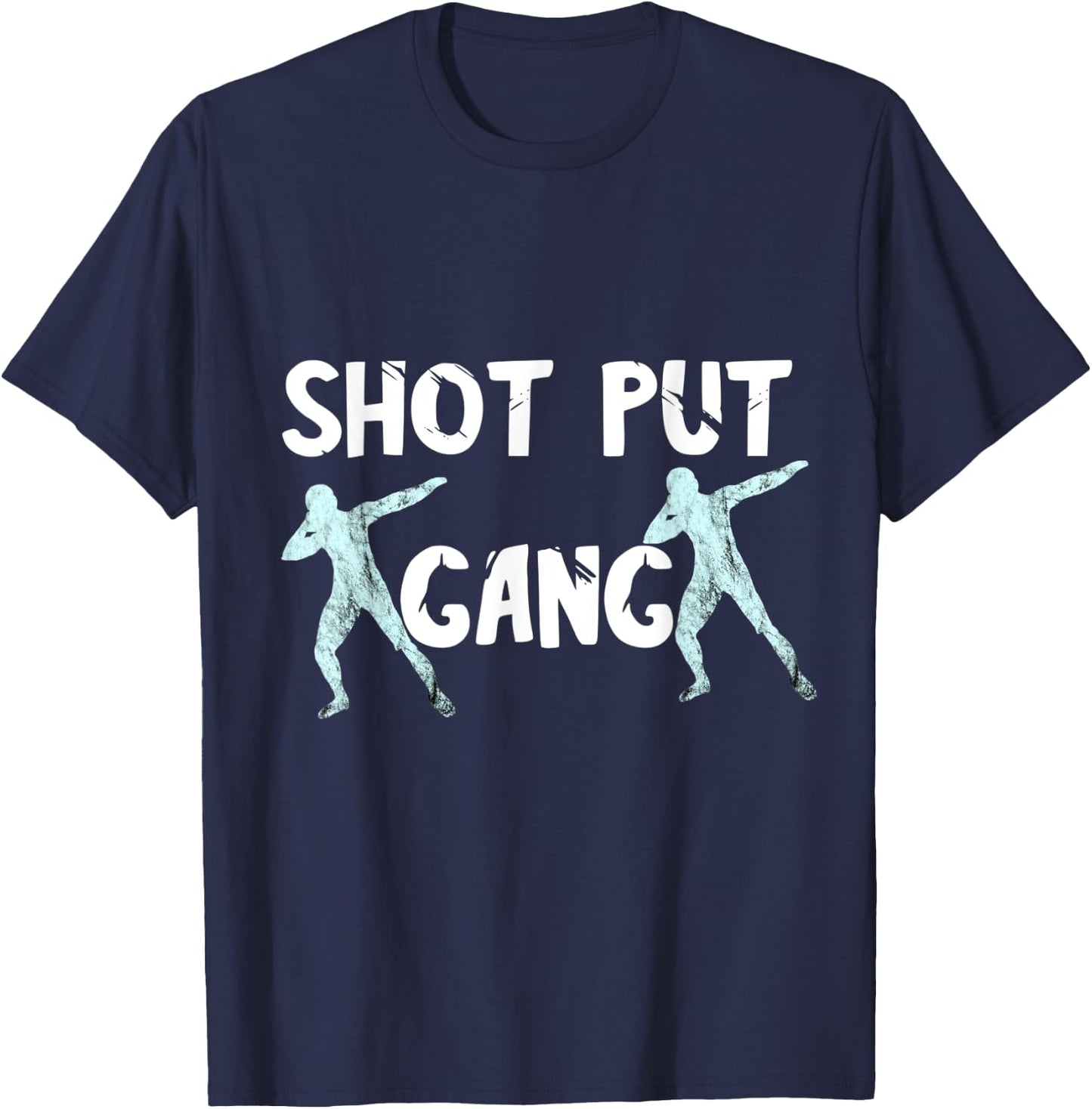 Shot Put Gang Thrower Squad Track And Field Throwing Team T-Shirt - T-Shirt | Navy