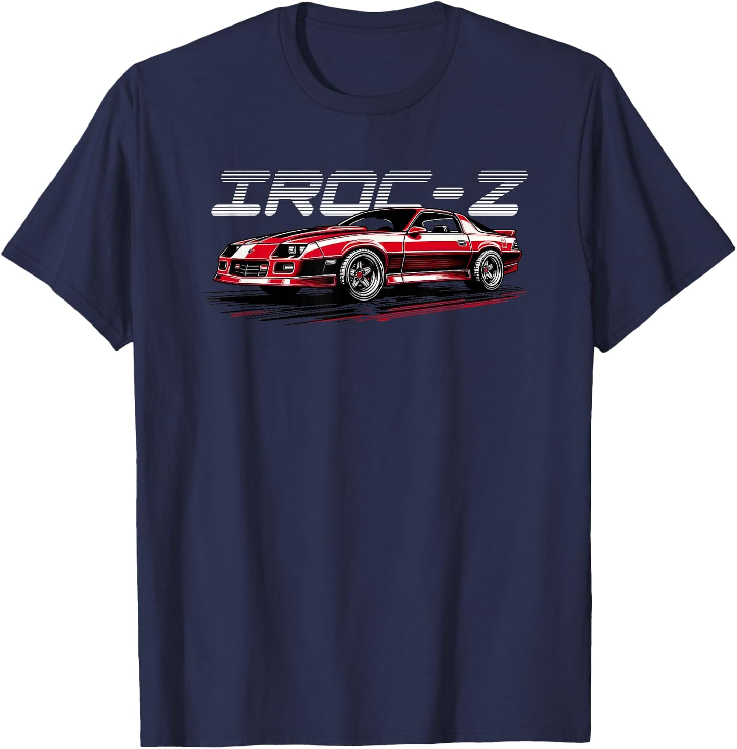 1980's IROC, IROC-Z Muscle Car American Muscle T-Shirt - T-Shirt | Navy