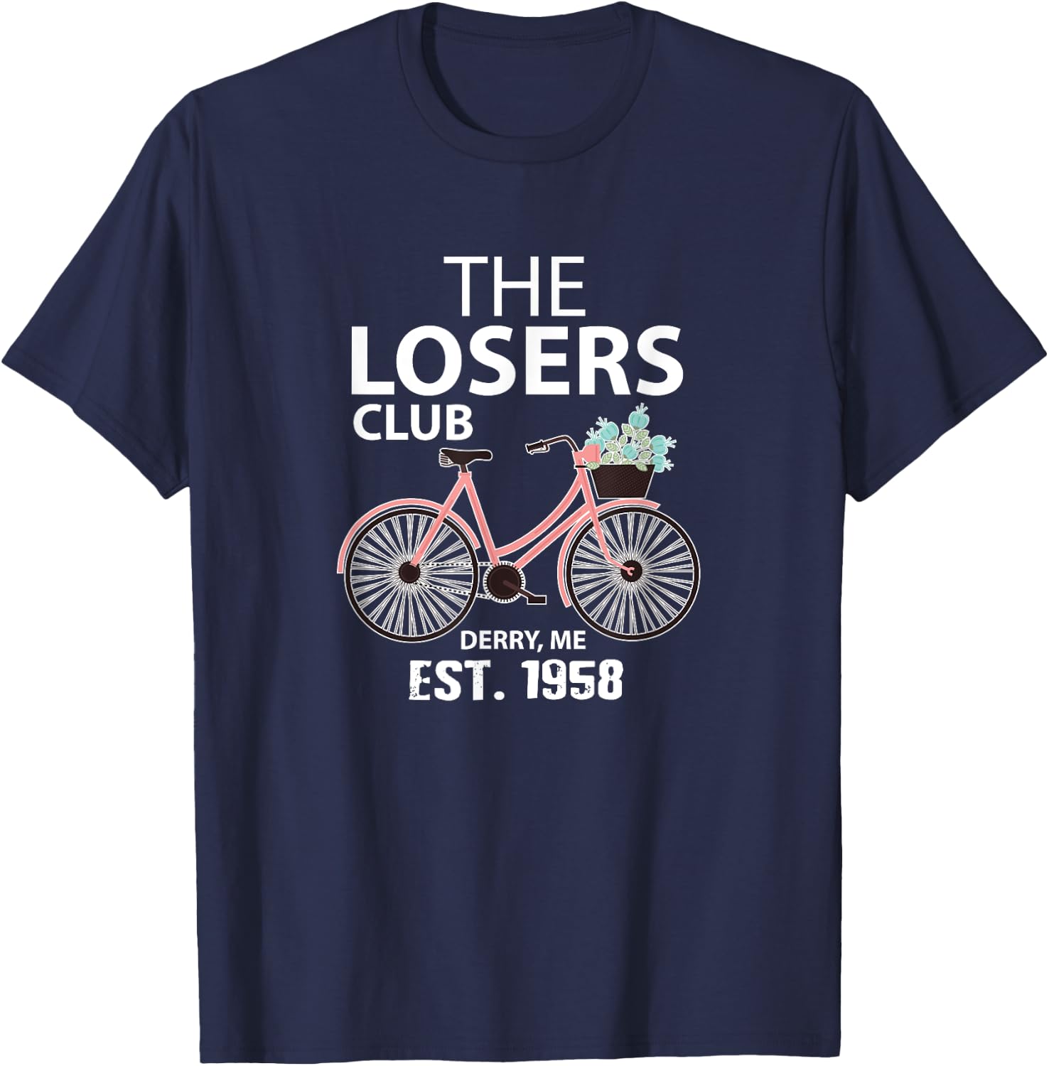 The Losers Club Derry Maine T-Shirt - T-Shirt | Navy