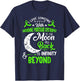Duchenne Muscular Dystrophy Awareness Moon Back Love T-Shirt - T-Shirt | Navy