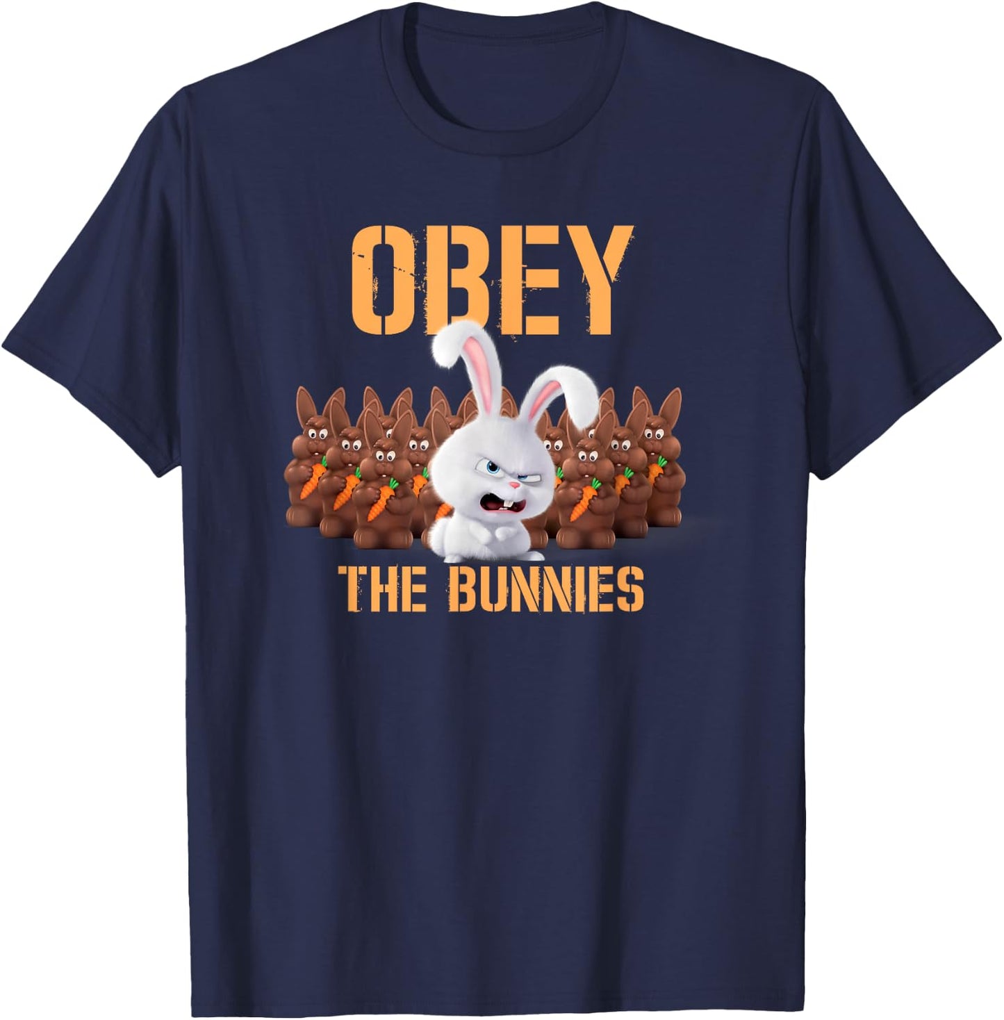 Pets 2 obey the rabbits T-Shirt - T-Shirt | Navy