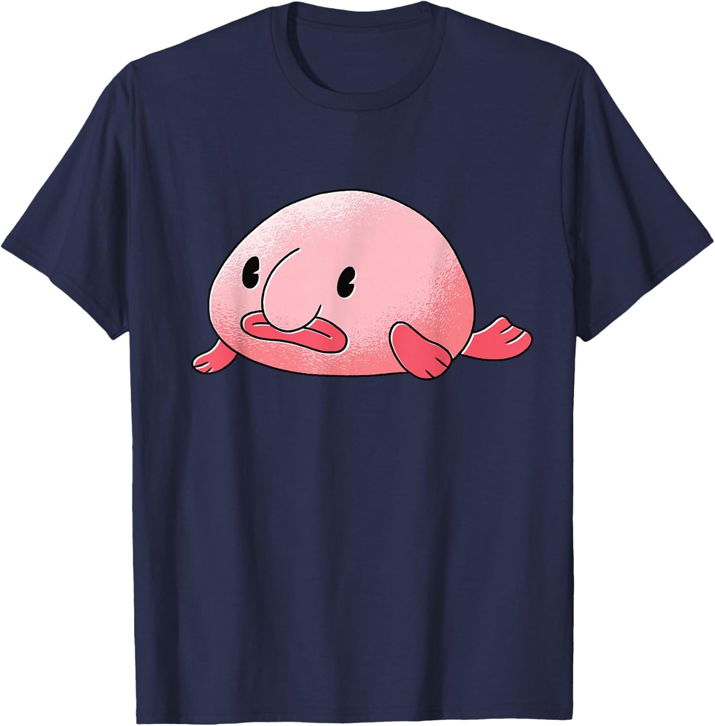 Blobfisch Blob Fish Psychrolutes Marcidus T-Shirt - T-Shirt | Navy