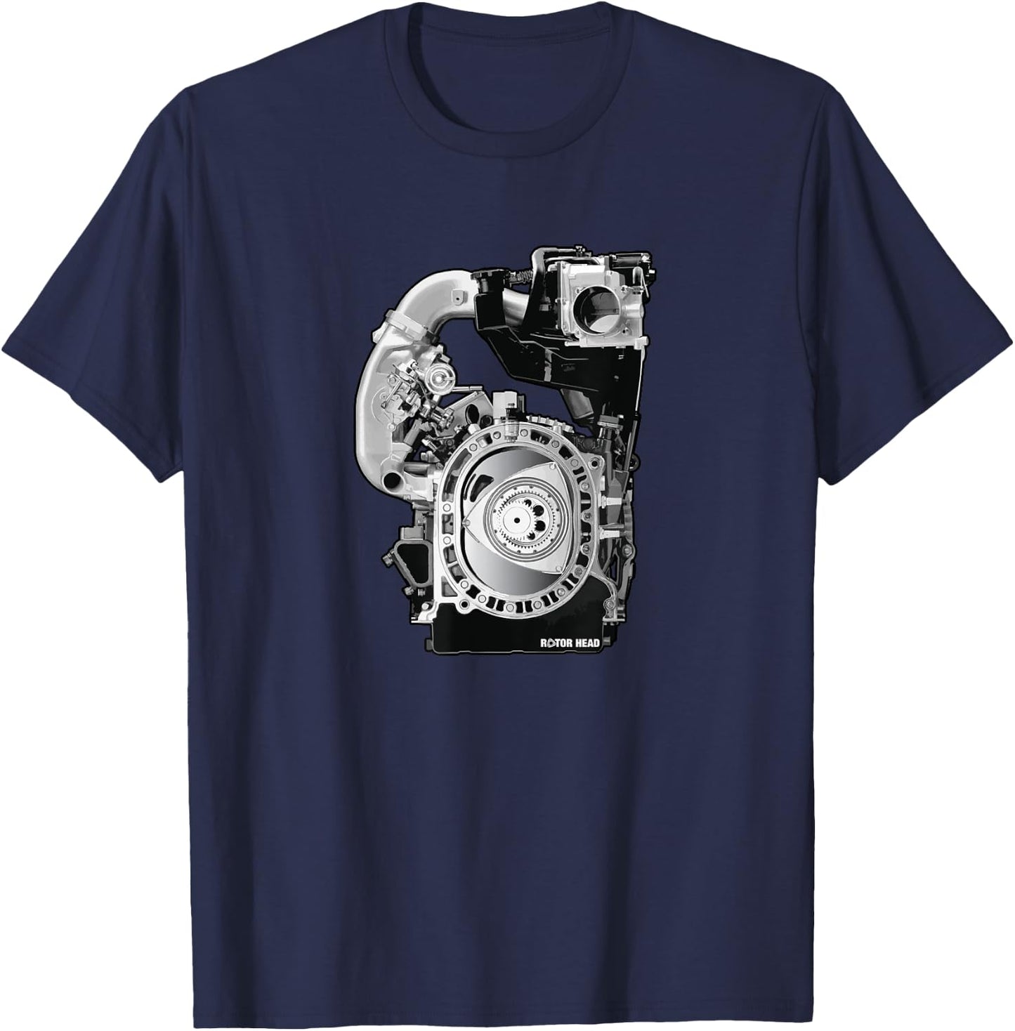 Rotary Engine 13B Turbo T-Shirt - T-Shirt | Navy