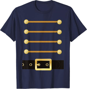 Nutcracker Character Soldier Costume Uniform Funny Christmas T-Shirt - T-Shirt | Navy