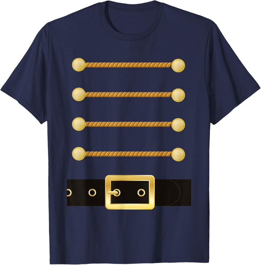 Nutcracker Character Soldier Costume Uniform Funny Christmas T-Shirt - T-Shirt | Navy
