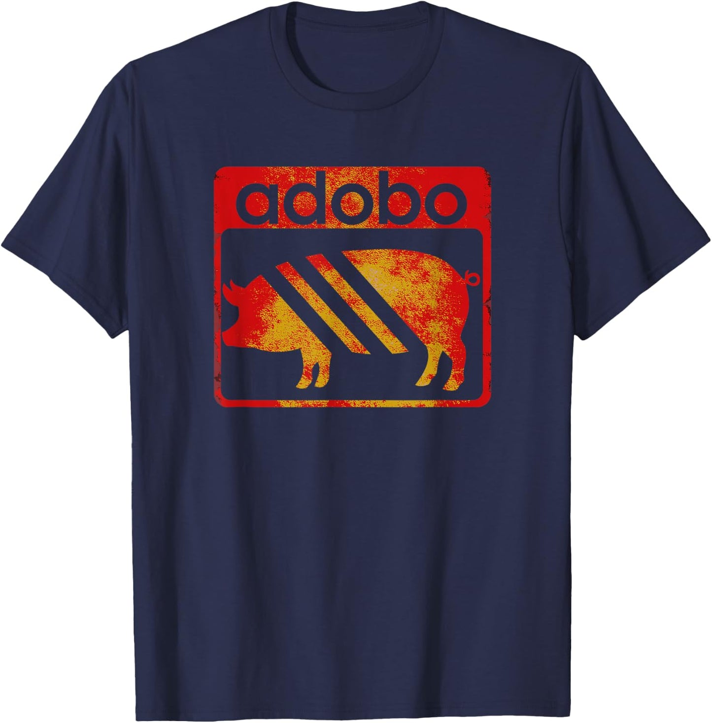 Pinoy - Vintage Pork Adobo T-Shirt - T-Shirt | Navy