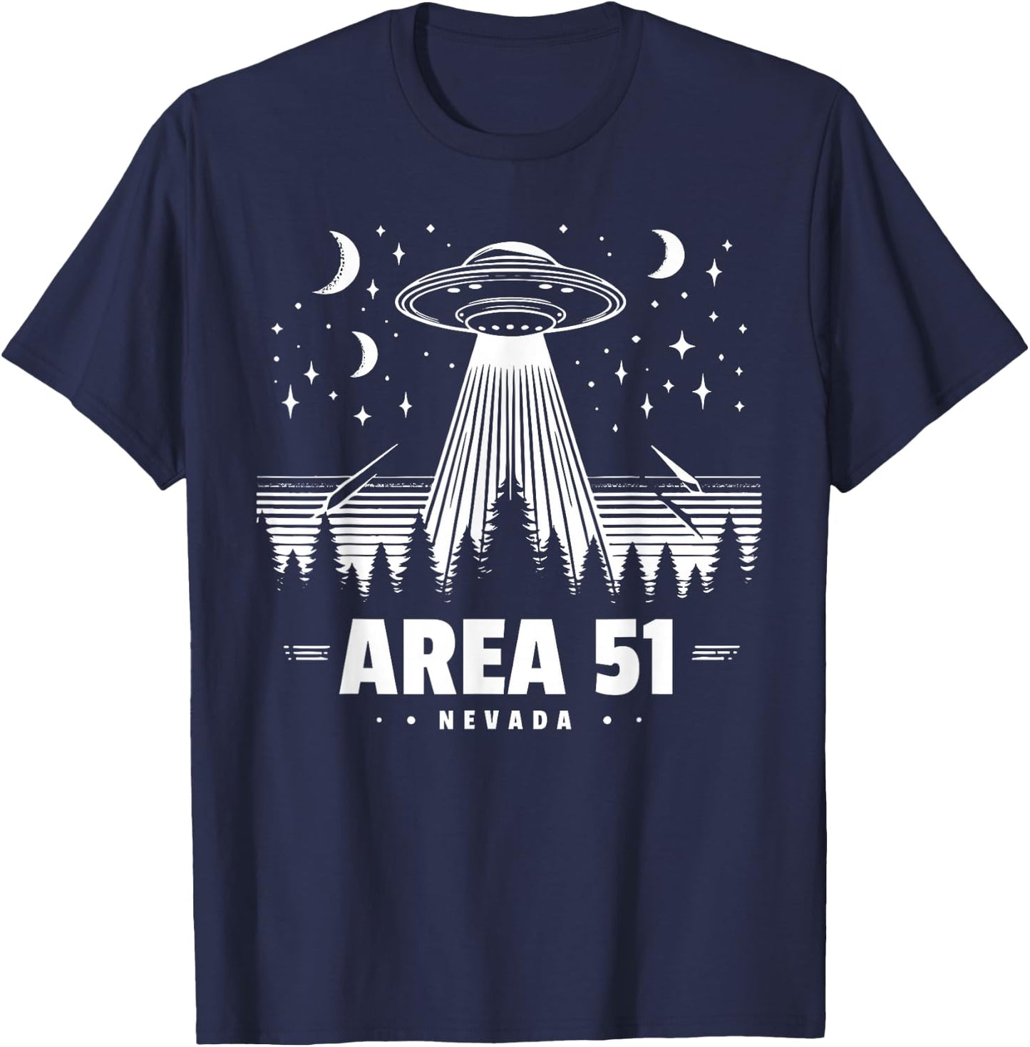 Area 51 Nevada UFO Alien Storm Area 51 T-Shirt - T-Shirt | Navy