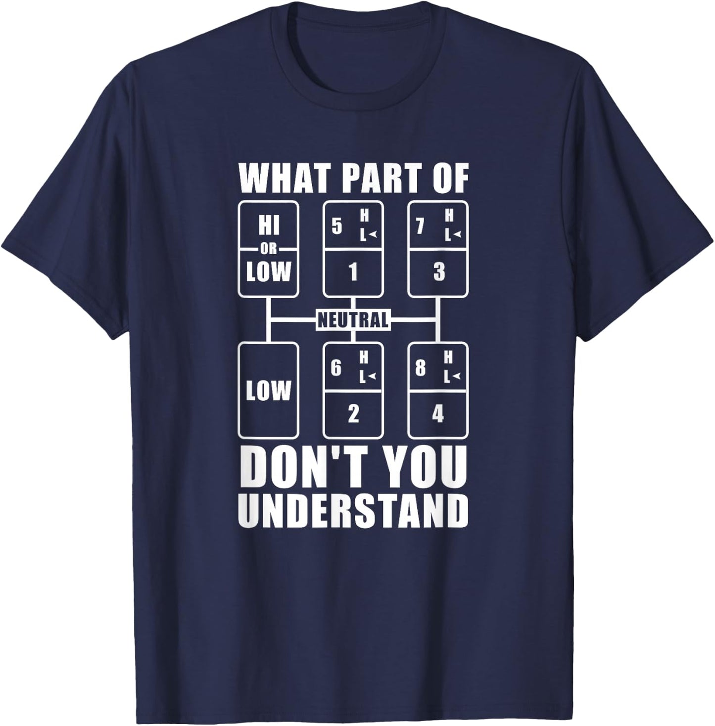 Truck Driver Truck Driver - Truck Driver T-Shirt - T-Shirt | Navy