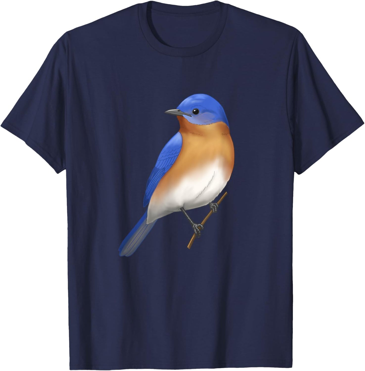 Eastern Bluebird Bird Lover Gift T-Shirt - T-Shirt | Navy