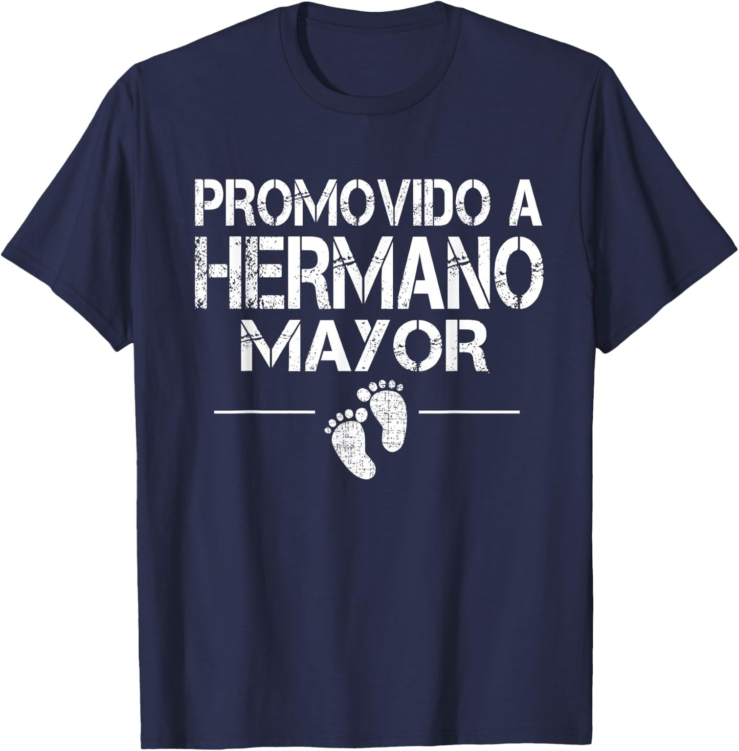 Promovido A Hermano Mayor Baby Shower Older Brother T-Shirt - T-Shirt | Navy