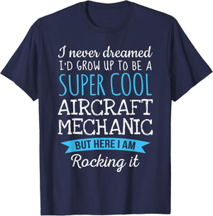 Funny Aircraft Mechanic Appreciation Gifts T-Shirt - T-Shirt | Navy