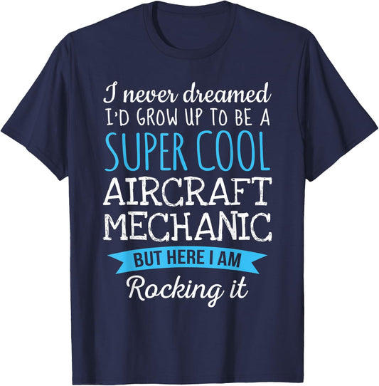 Funny Aircraft Mechanic Appreciation Gifts T-Shirt - T-Shirt | Navy
