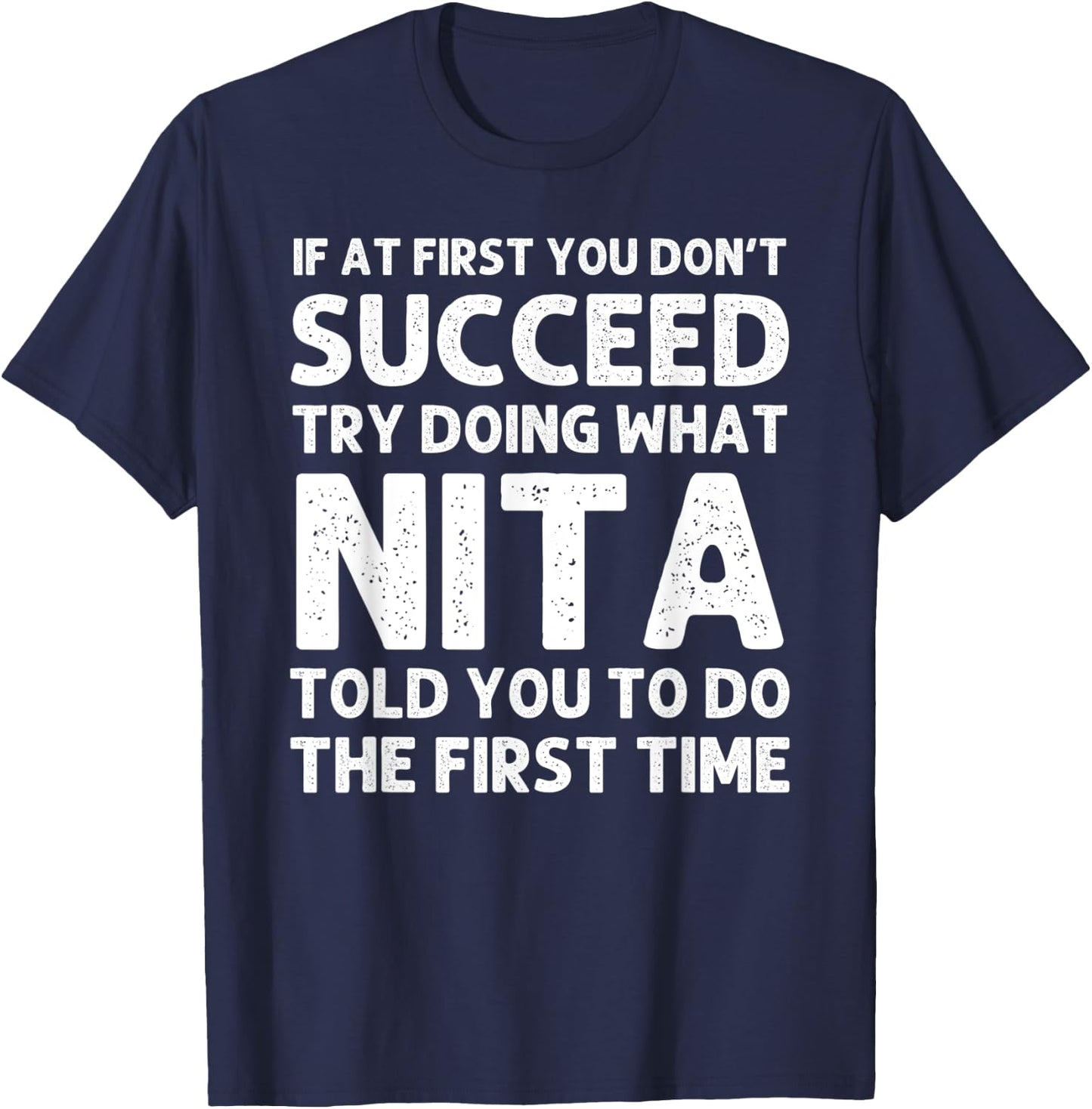 NITA Name Personalized Birthday Funny Christmas Joke T-Shirt - T-Shirt | Navy