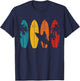Surfer Vintage Surf Board Surfing Surfing Surfing Gift Women Girls Kids T-Shirt - T-Shirt | Navy
