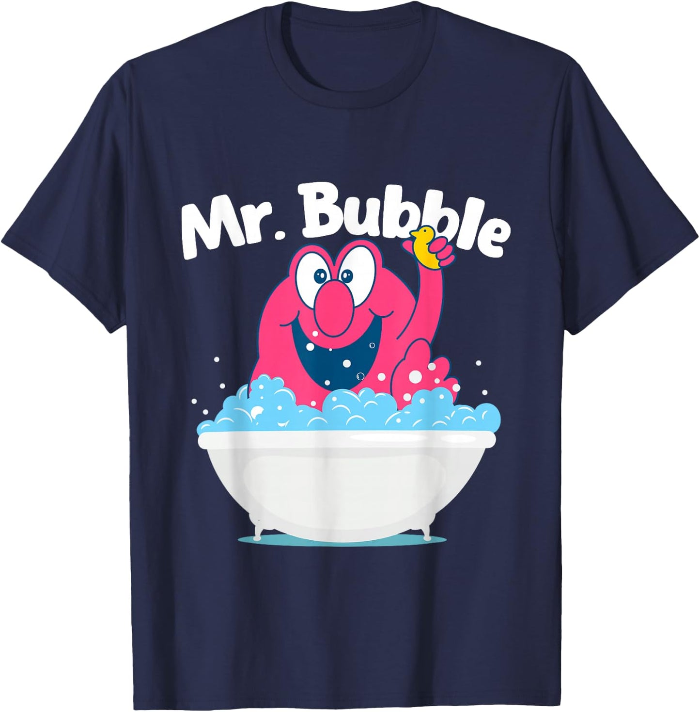 Mr. Bubble - Bubble Bath Hot Tub Wellness Bathtub T-Shirt - T-Shirt | Navy