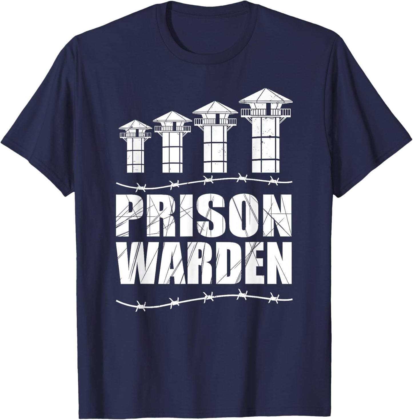 Correctional Officer - Prison Warden - Prison Guard Costume T-Shirt - T-Shirt | Navy