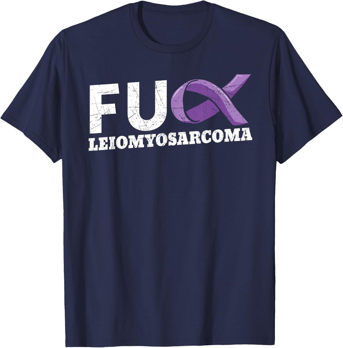Leiomyosarcoma LMS Rare Cancer Warrior Soft-Tissue Sarcoma T-Shirt - T-Shirt | Navy