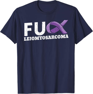 Leiomyosarcoma LMS Rare Cancer Warrior Soft-Tissue Sarcoma T-Shirt - T-Shirt | Navy