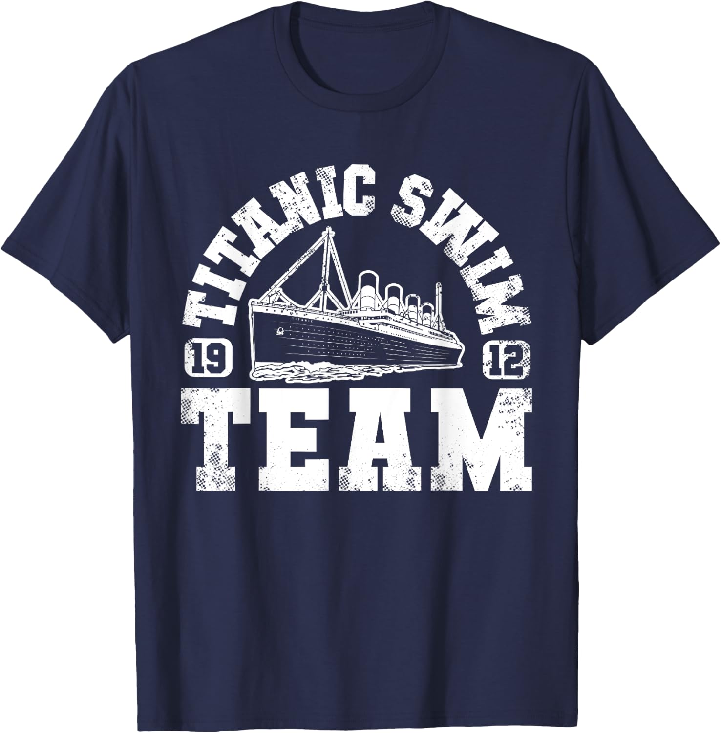 Titanic Swim Team - Funny & Tragic Swimming & Boating Design T-Shirt - T-Shirt | Navy