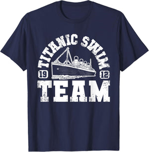 Titanic Swim Team - Funny & Tragic Swimming & Boating Design T-Shirt - T-Shirt | Navy