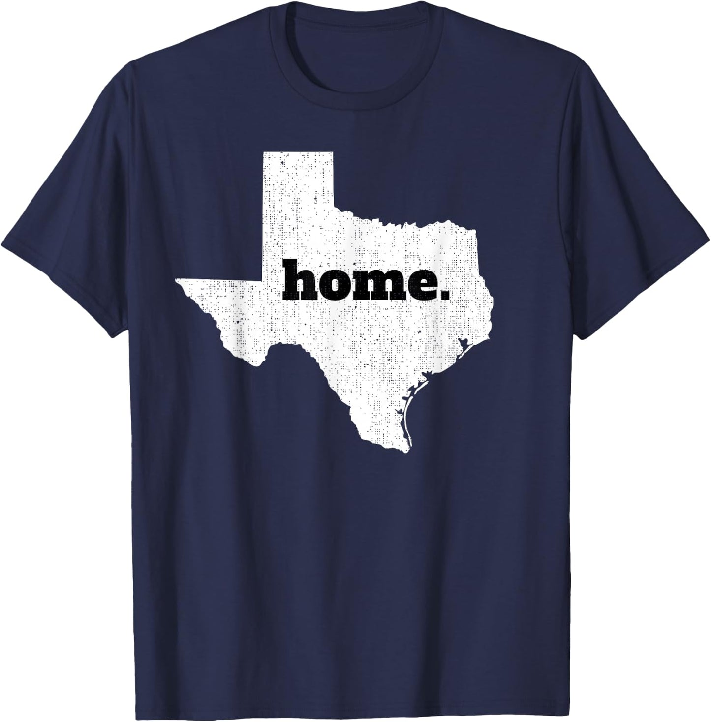 Texas Home State Map Pride T-Shirt - T-Shirt | Navy