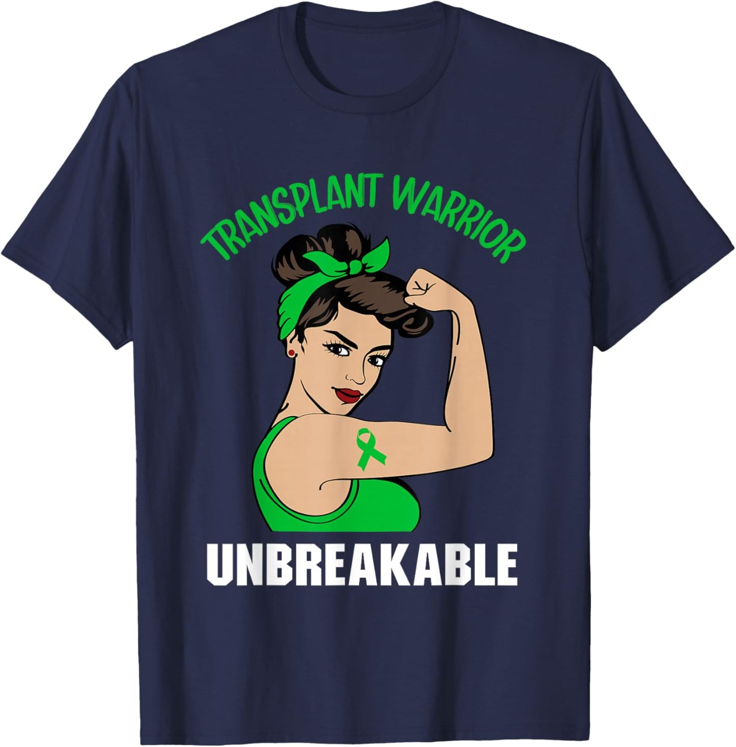 Transplant Warrior Unbreakable T-Shirt - T-Shirt | Navy