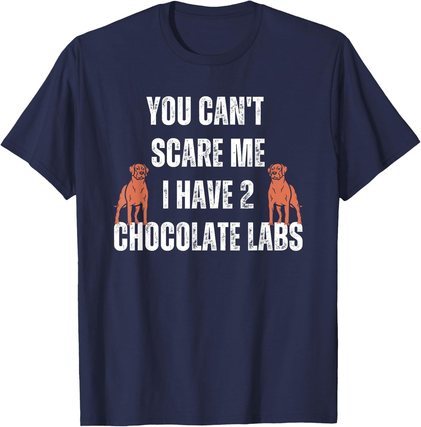 Chocolate Lab Funny Halloween Dog Costume Labrador Scare Me Women Kids T-Shirt - T-Shirt | Navy