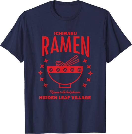 Naruto Shippuden Foodie Ichiraku Ramen Anime T-Shirt - T-Shirt | Navy