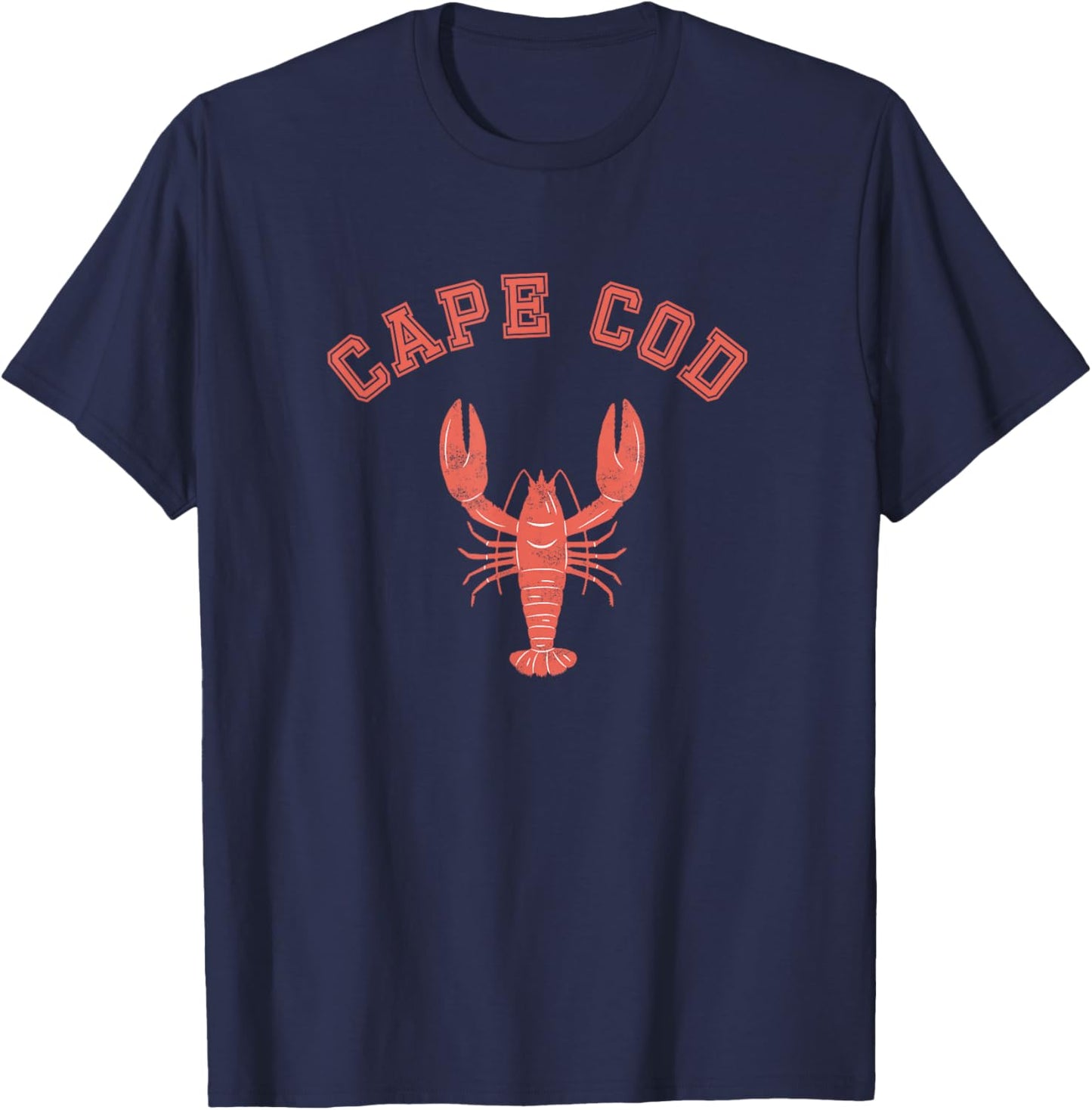 Cape Cod Lobster , Small, Black T-Shirt - T-Shirt | Navy