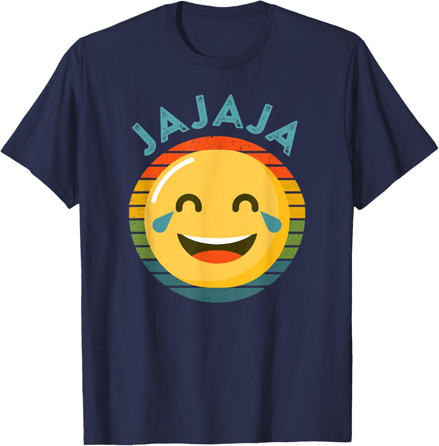 Jajaja Spanish Laughing Emoticon LOL Laugh Hahaha Meme T-Shirt - T-Shirt | Navy
