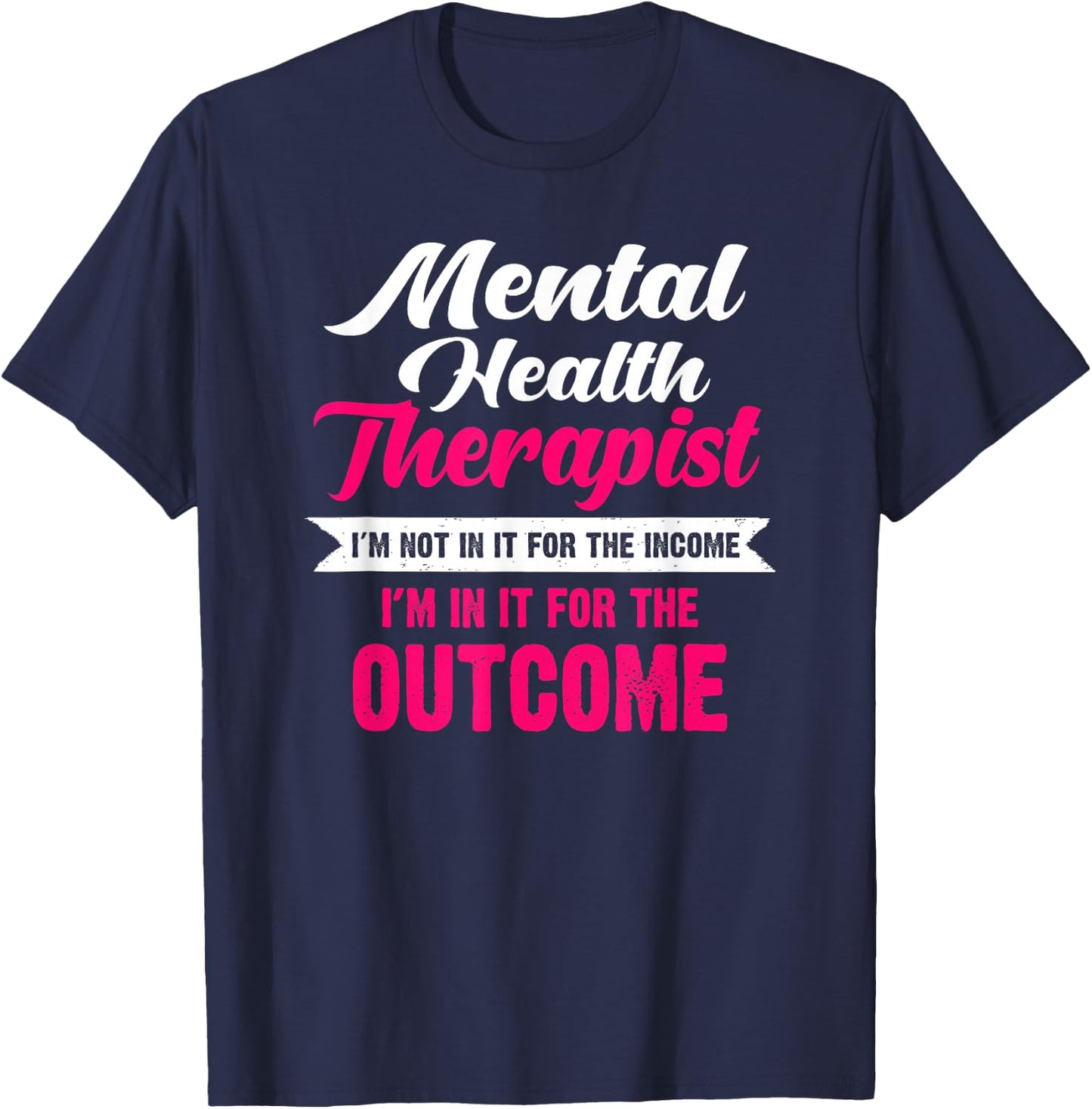 Therapist Puns Mental Health Funny Puns T-Shirt - T-Shirt | Navy