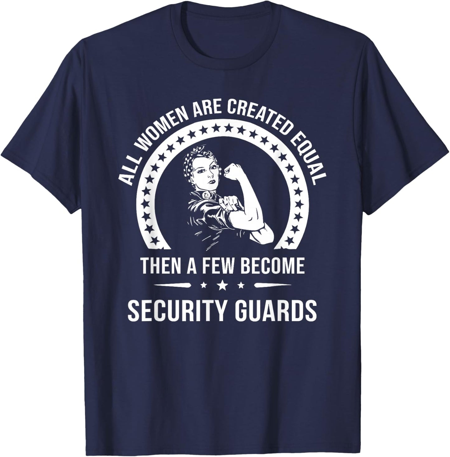 Women's Safety Personnel Shirt | Security Guard T-Shirt - T-Shirt | Navy