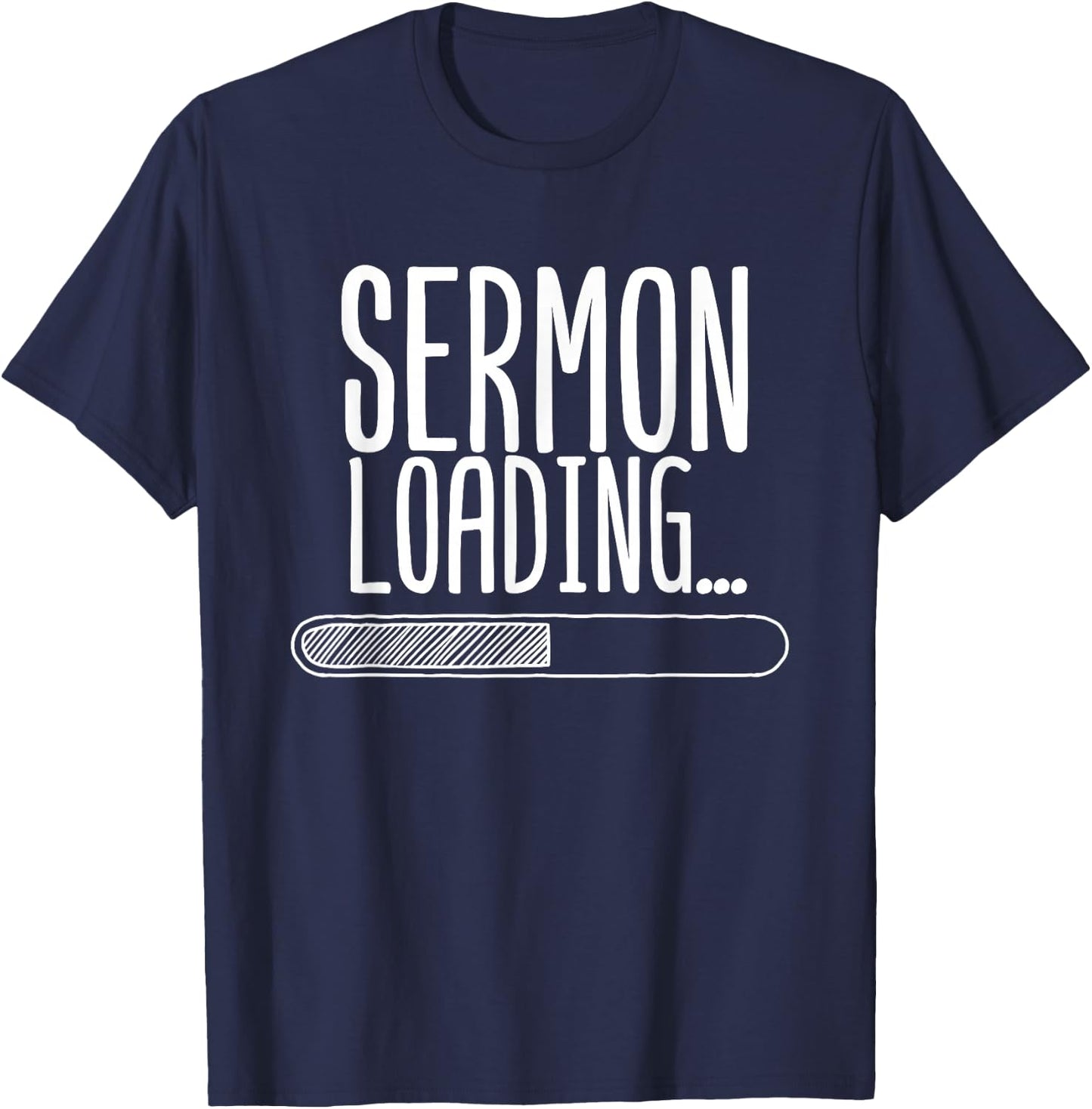 Funny Pastor Appreciation Gift | Cute Preaching Men Women T-Shirt - T-Shirt | Navy