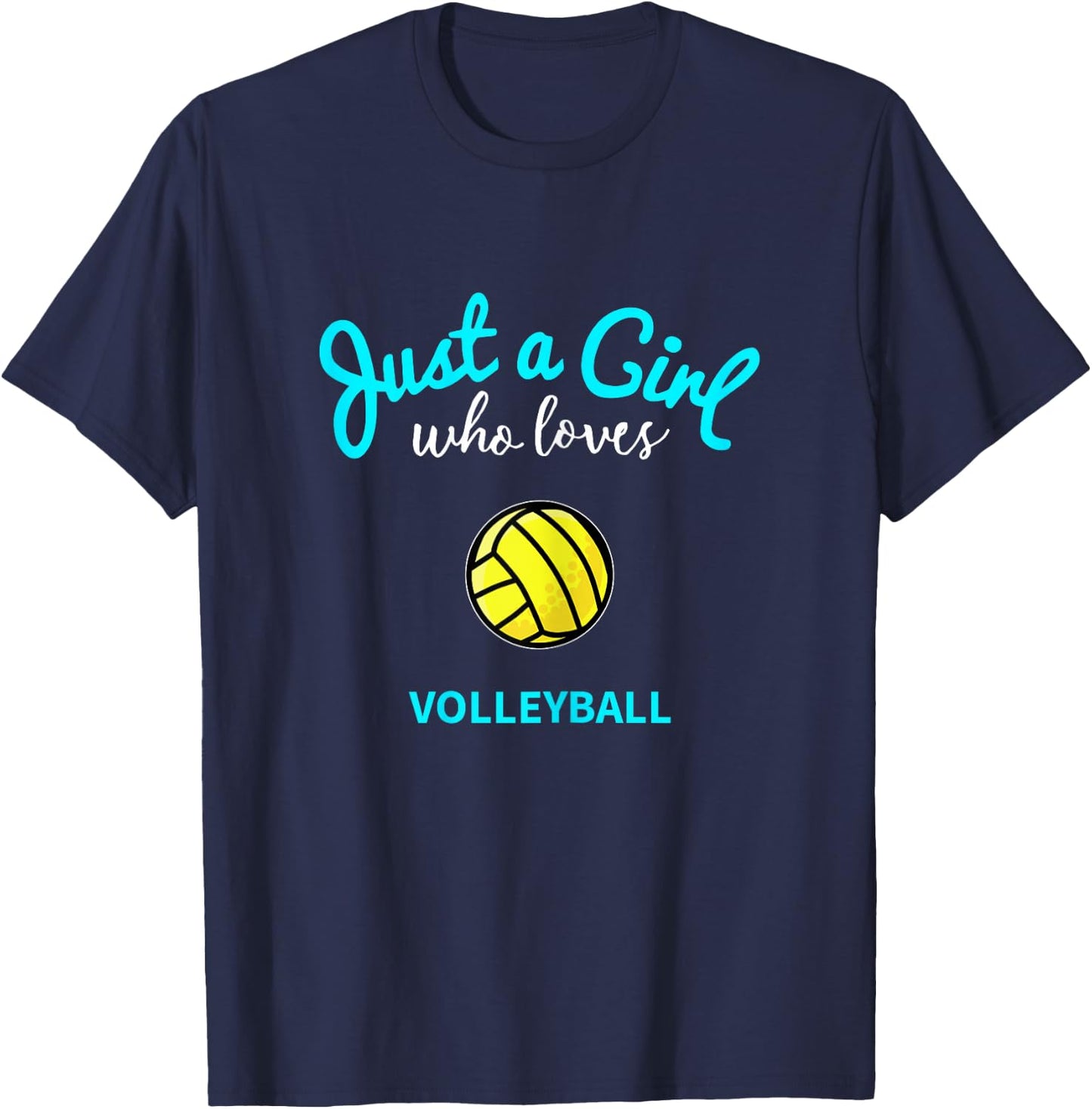 Volleyball Jersey for Girls | Kids Volleyball T-Shirt - T-Shirt | Navy