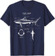 Tiger Shark Anatomy | Marine Biologist T-Shirt - T-Shirt | Navy