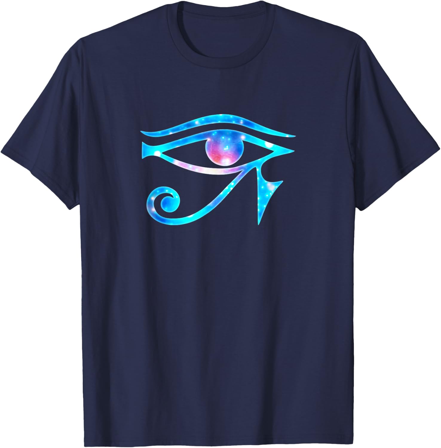 GALAXY STYLE by yuma Eye of Horus Egyptian Protection Symbol Lucky Charms T-Shirt - T-Shirt | Navy