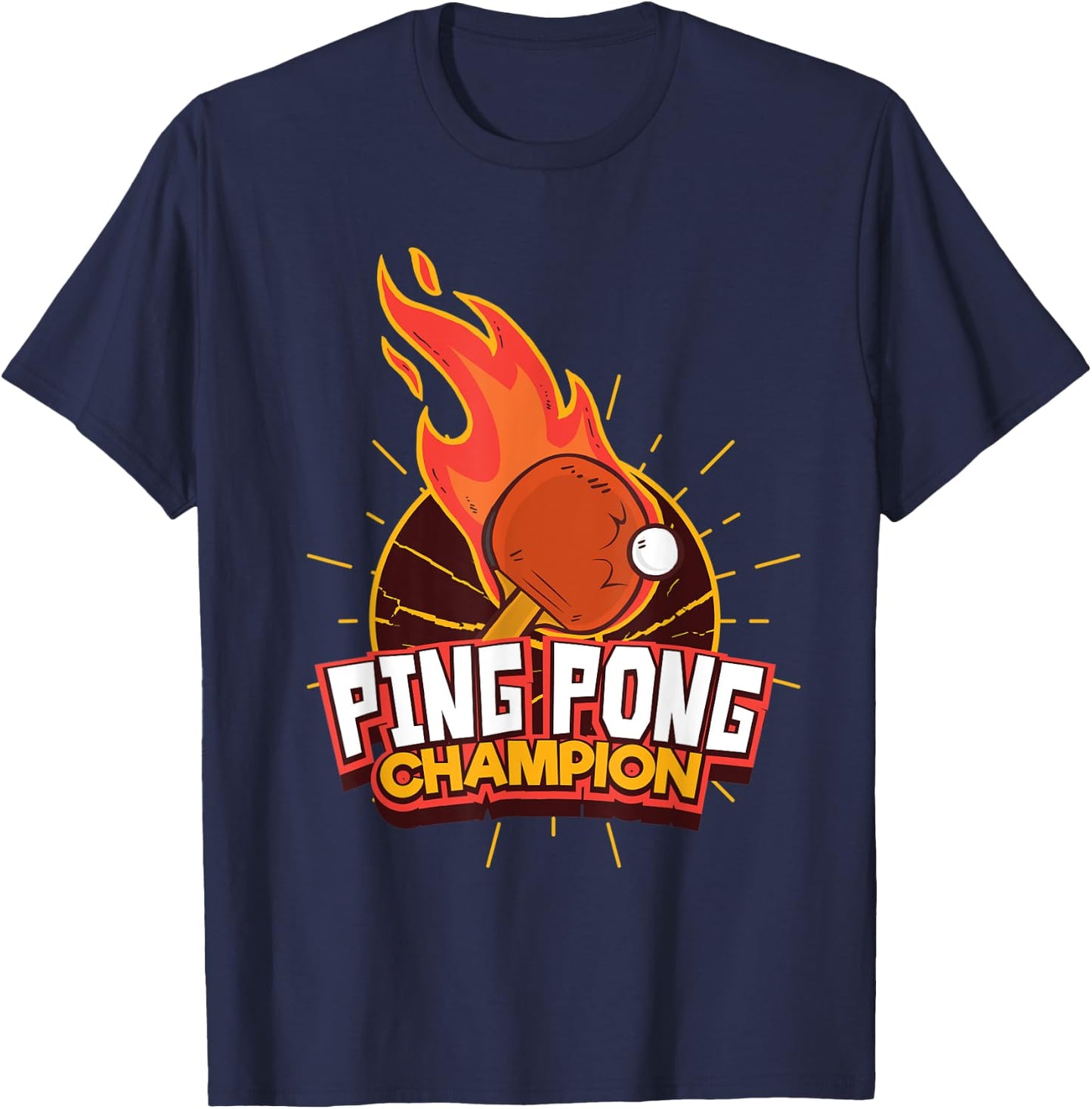 Ping Pong Champion Table Tennis T-Shirt - T-Shirt | Navy