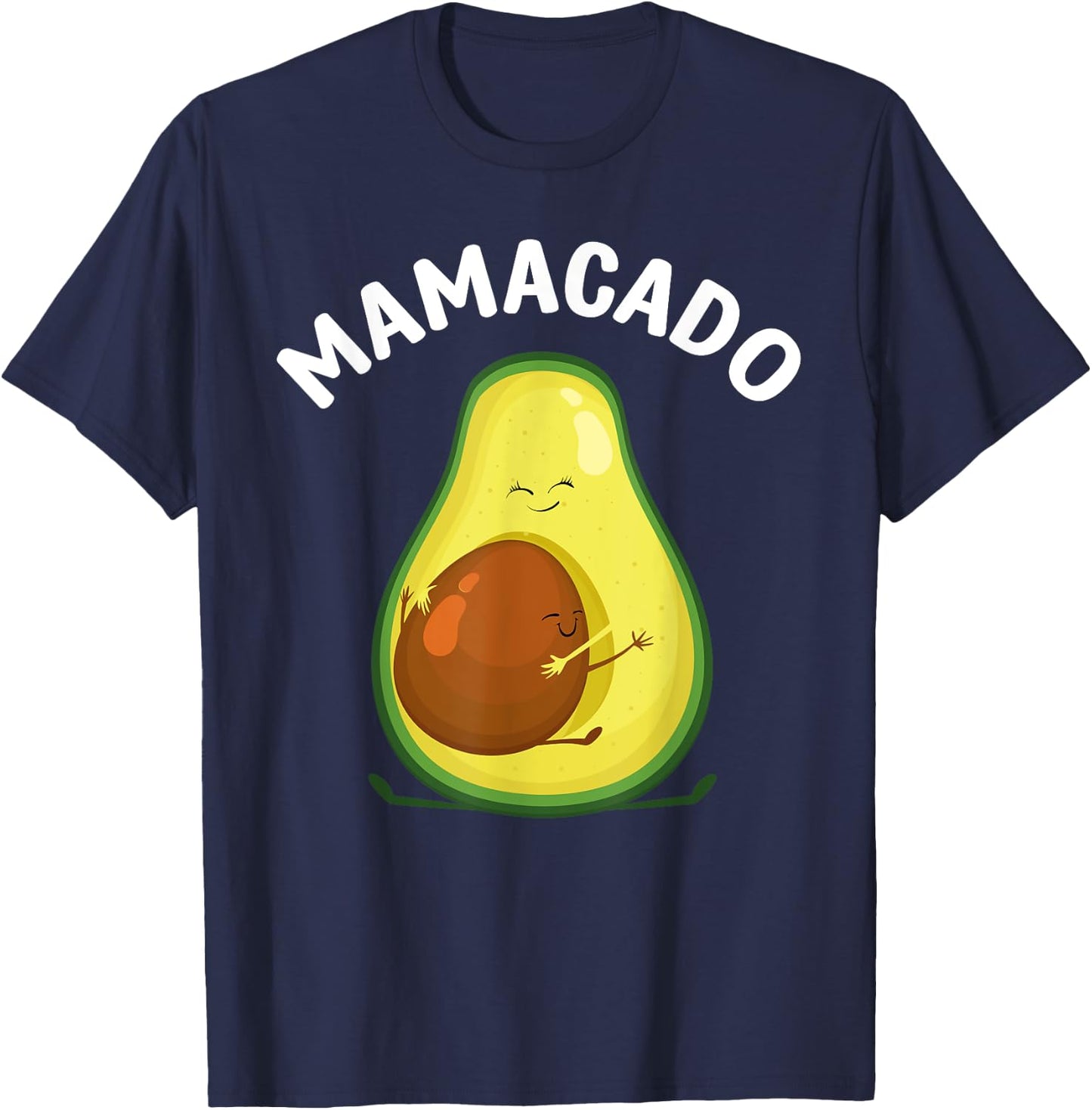 Avocado Art Mama Mom Vegan Guacamole Avocado Lover T-Shirt - T-Shirt | Navy