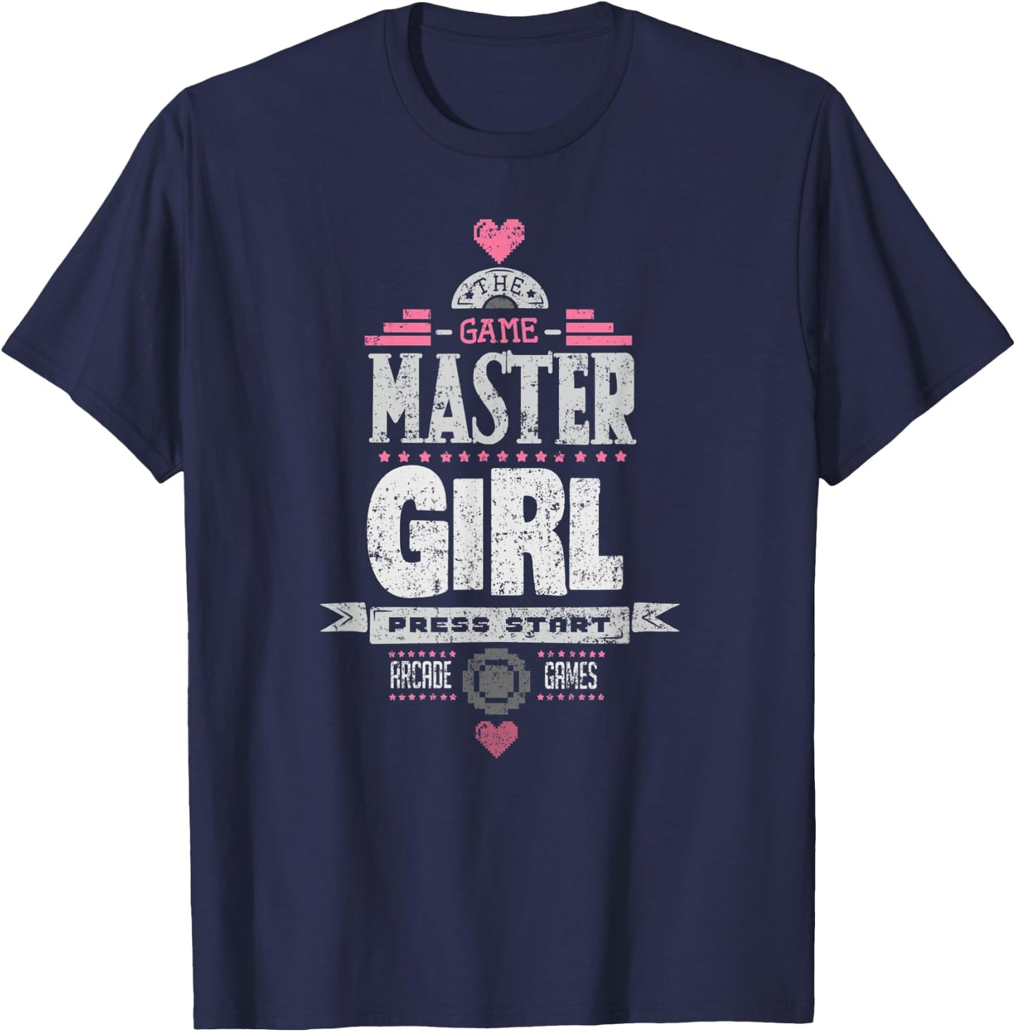 Master Gamer Girl Retro Arcade Games Player Women T-Shirt - T-Shirt | Navy