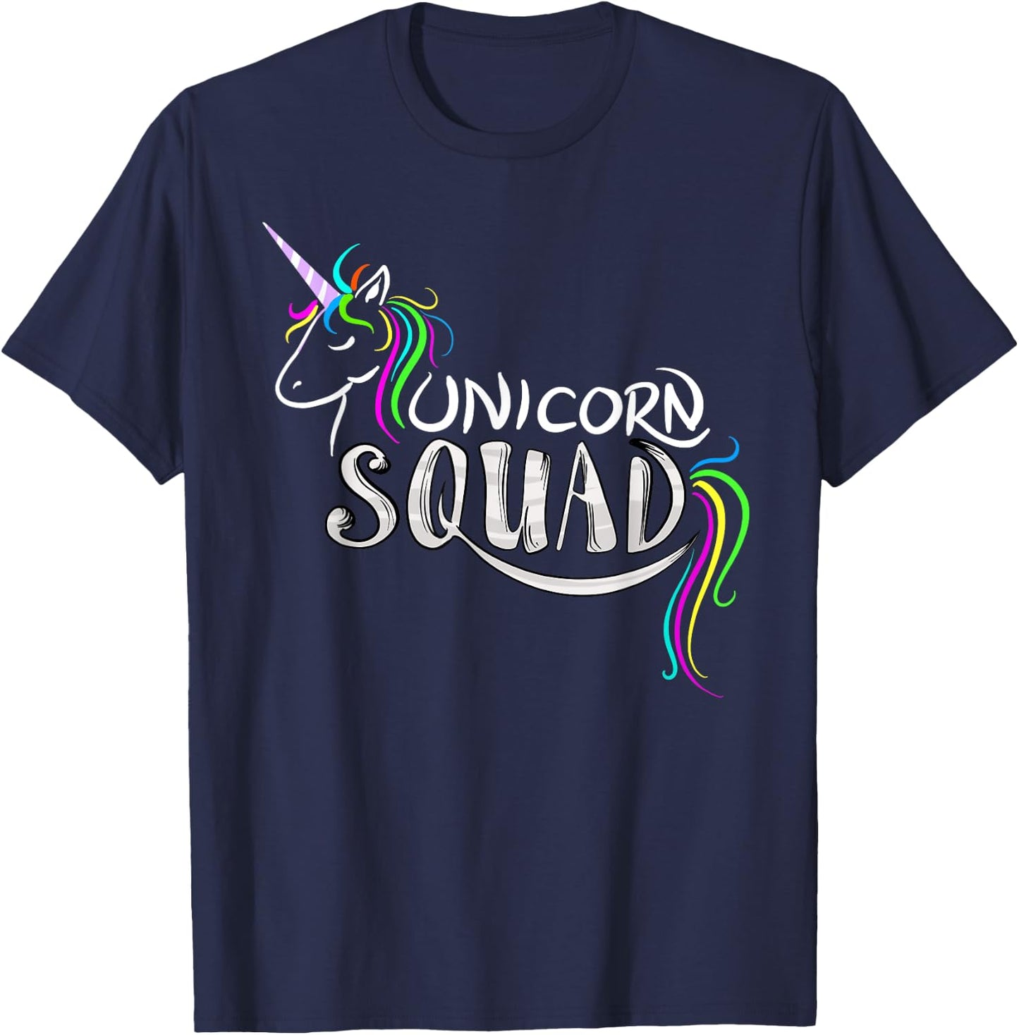 Cool Unicorn Squad | Funny Magical Equestrian Team Fan Gift T-Shirt - T-Shirt | Navy