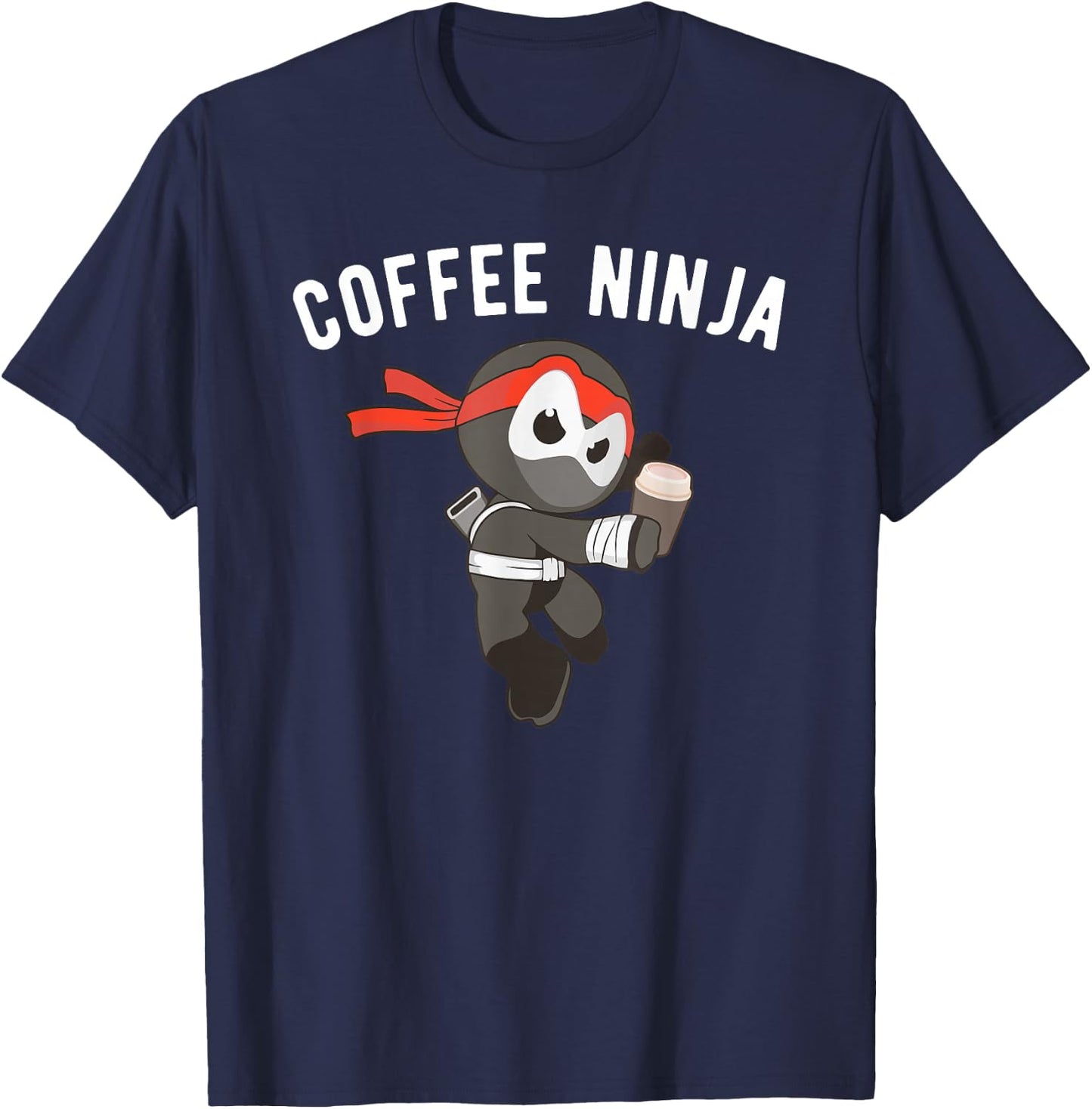 Coffee Ninja Martial Arts Barista Ninjutsu T-Shirt - T-Shirt | Navy