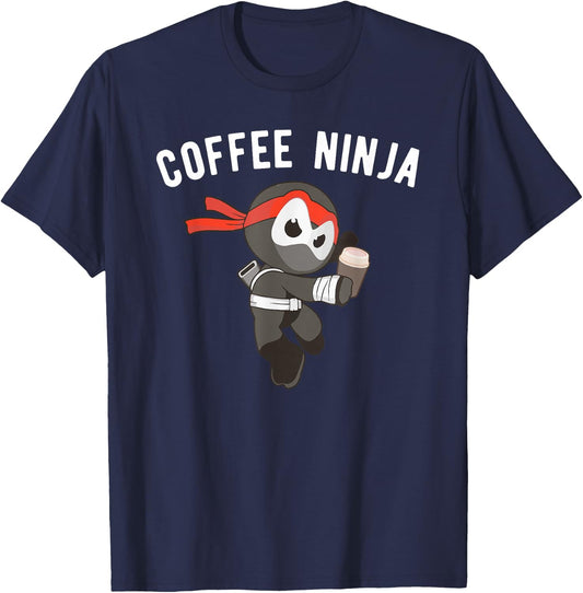 Coffee Ninja Martial Arts Barista Ninjutsu T-Shirt - T-Shirt | Navy