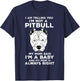 Pitbull Mom Pit Bull Terrier Dog Lover Owner Mommy Pibble T-Shirt - T-Shirt | Navy