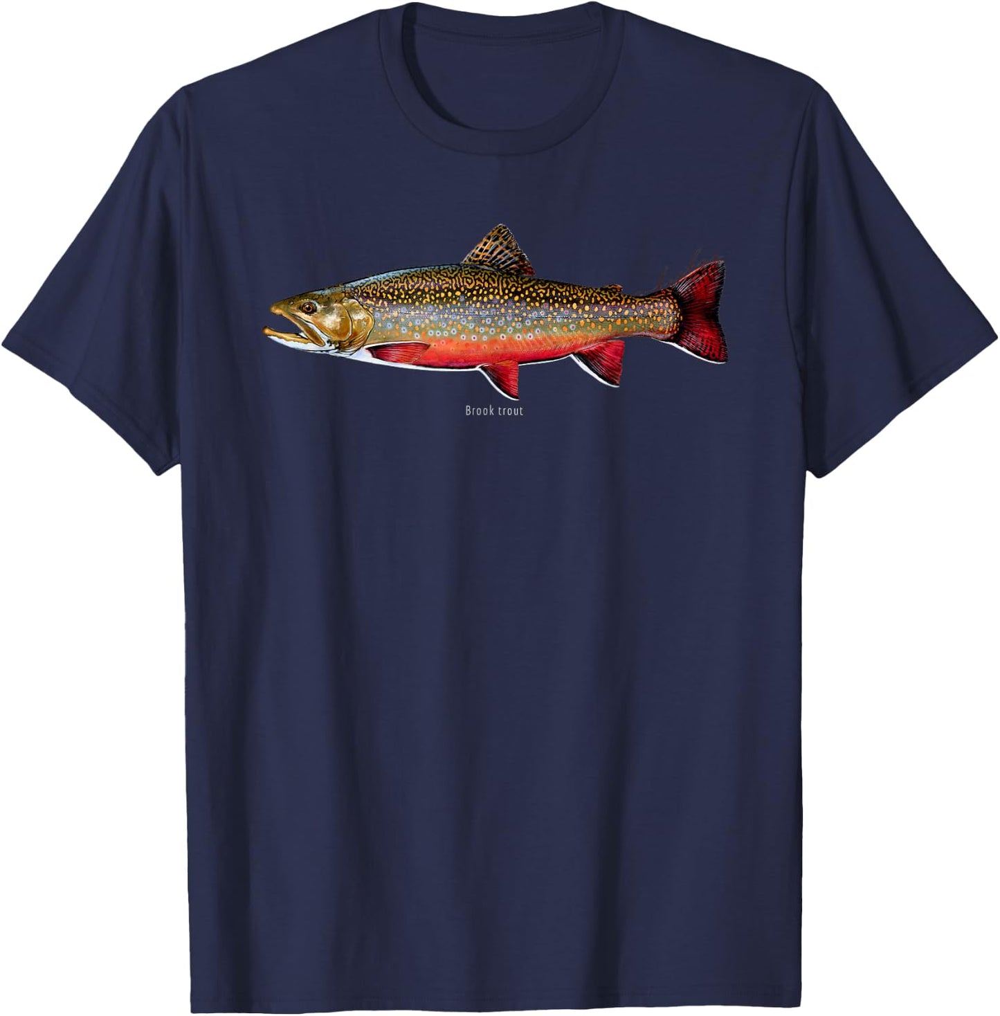 Studio Abachar Brook Trout T-Shirt - T-Shirt | Navy