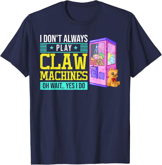 Claw Machine Skill Crane Machine T-Shirt - T-Shirt | Navy