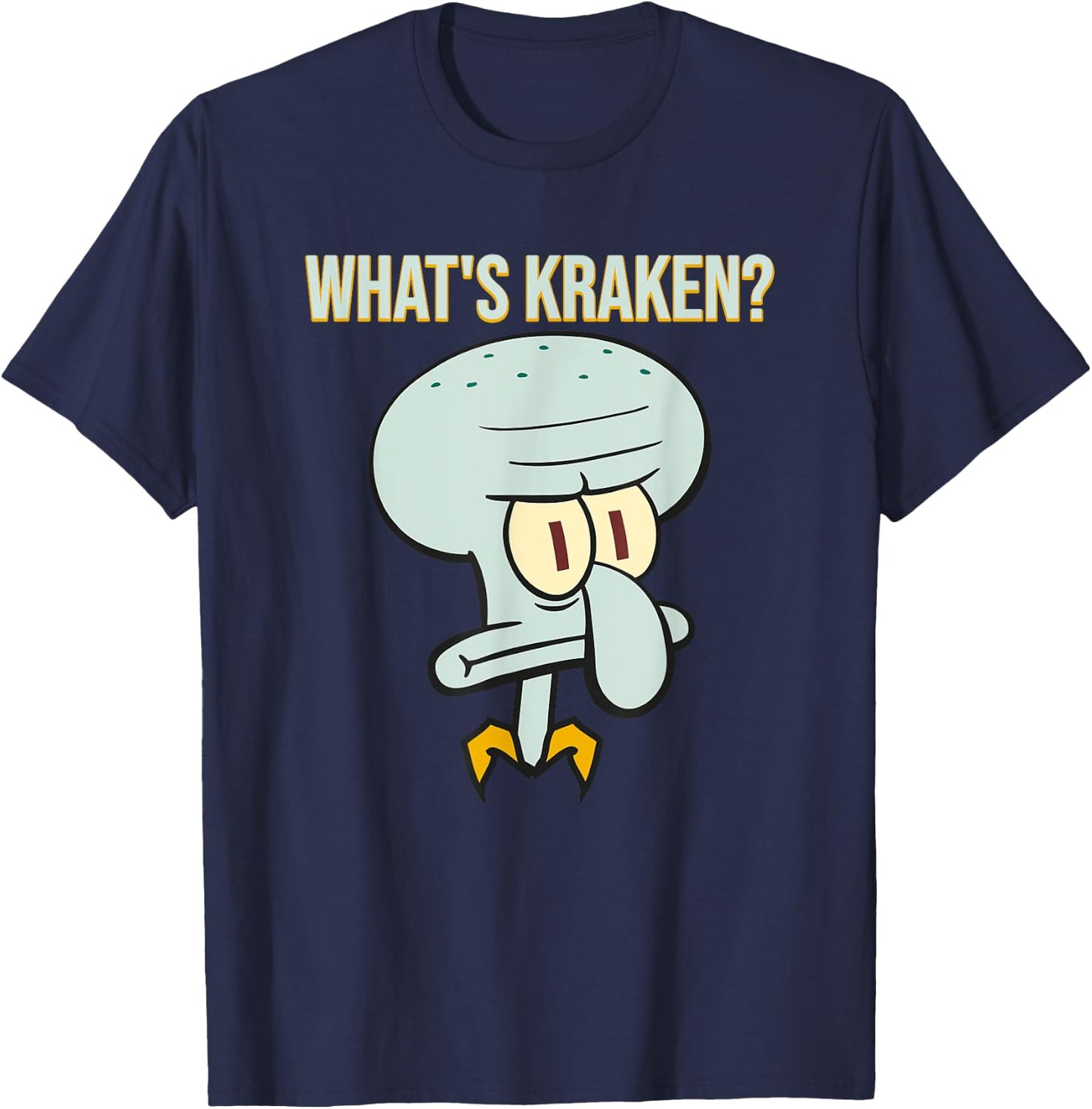 Mademark x SpongeBob SquarePants - Squidward - What's Kraken? T-Shirt - T-Shirt | Navy