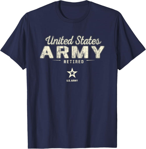 United States Army Military Retired Vintage Black