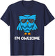 I'm Owlsome Bird Love Owl T-Shirt - T-Shirt | Navy