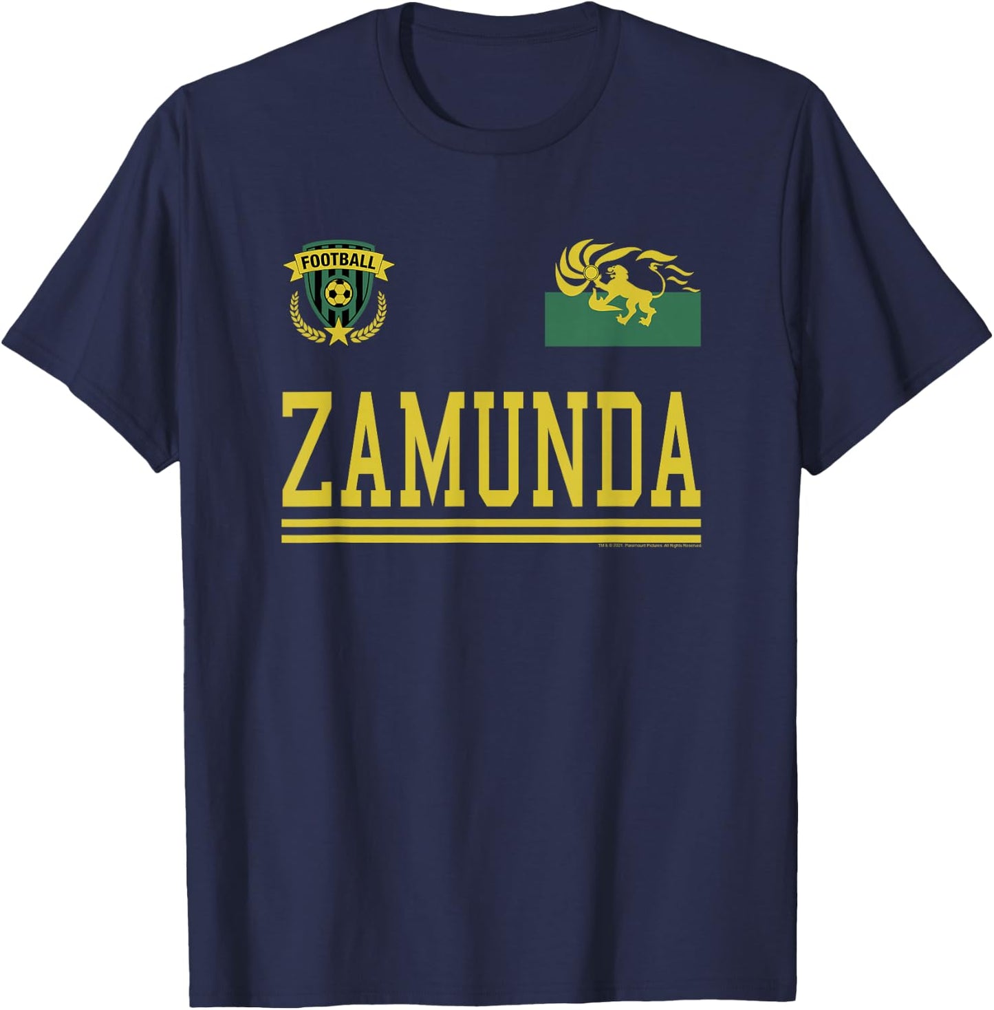 Coming to America Football Jersey T-Shirt - T-Shirt | Navy